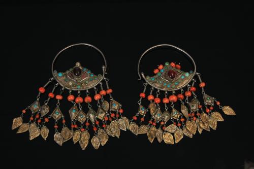 0470 khalka (ear-rings)Khorezm , nineteenth century